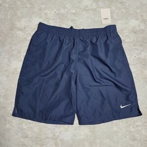 Nike Swim Volley Shorts Navy Blue Size XL NWT